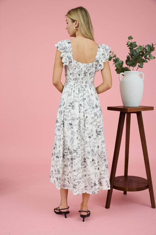 Grace Floral Midi Dress