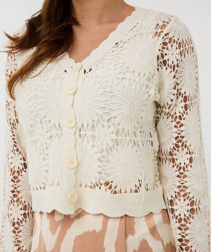 Floral Crochet Cardigan