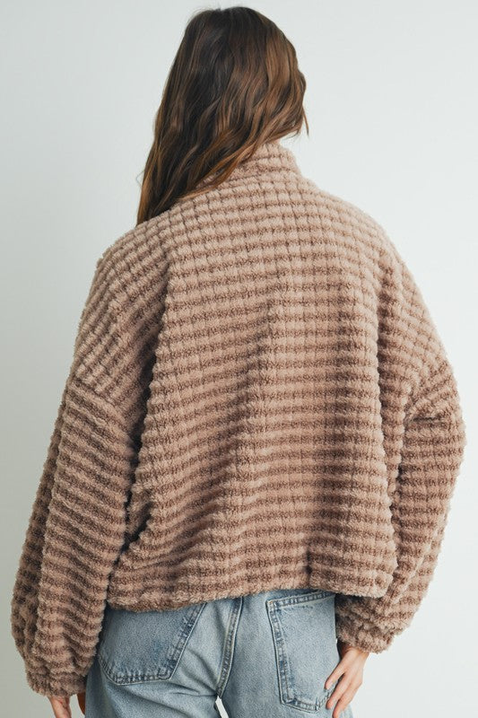 Mocha Cloud Plush Jacket {Preorder}