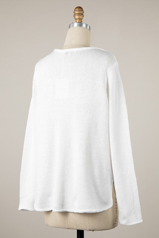 USA Open Knit Sweater