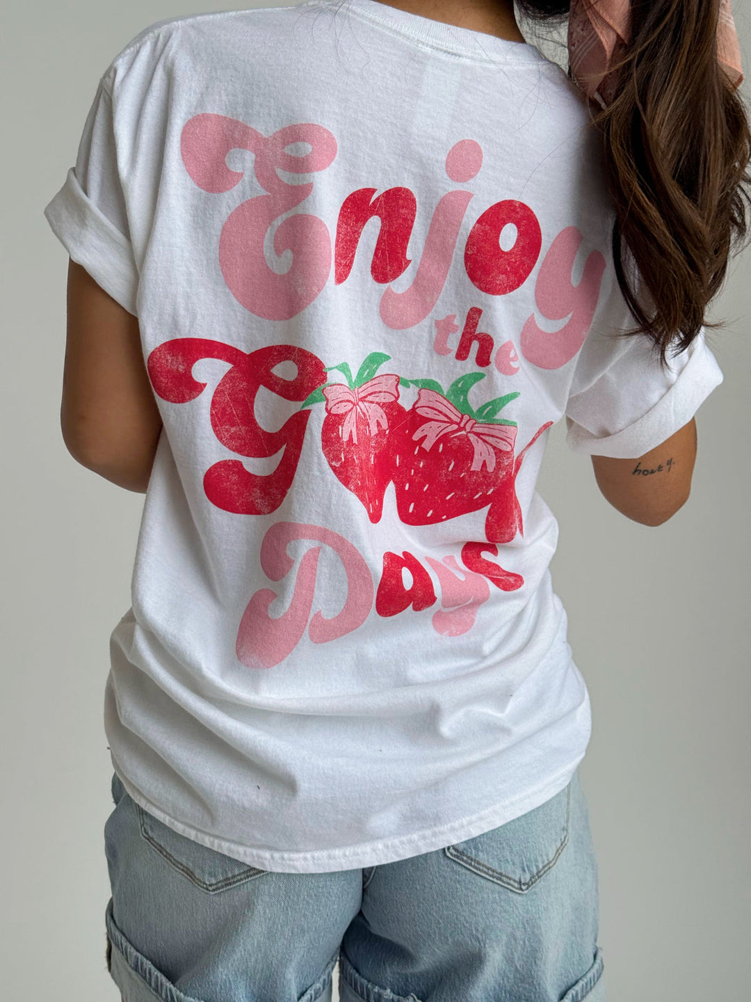 Enjoy the Good Days Berry Tee