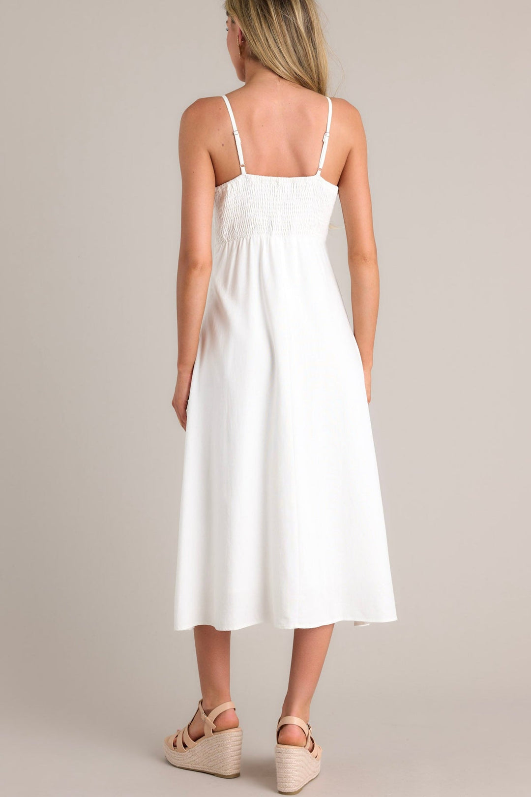 Carolina Breeze Ivory Midi Dress