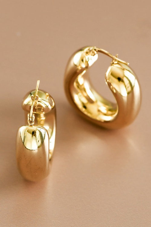 Chunky Geometric Hoops - waterproof