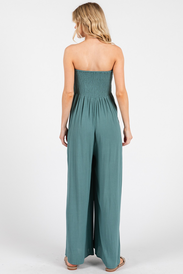 In The Moment Front Tie Jumpsuit