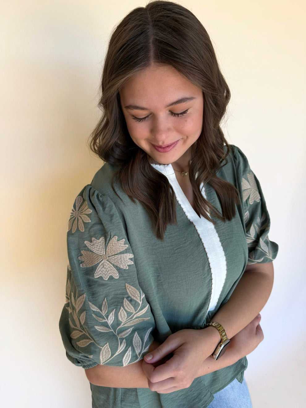 Bellamy Peplum EmbroideredTop