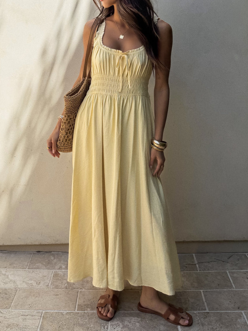 Maisie Smocked Midi Dress