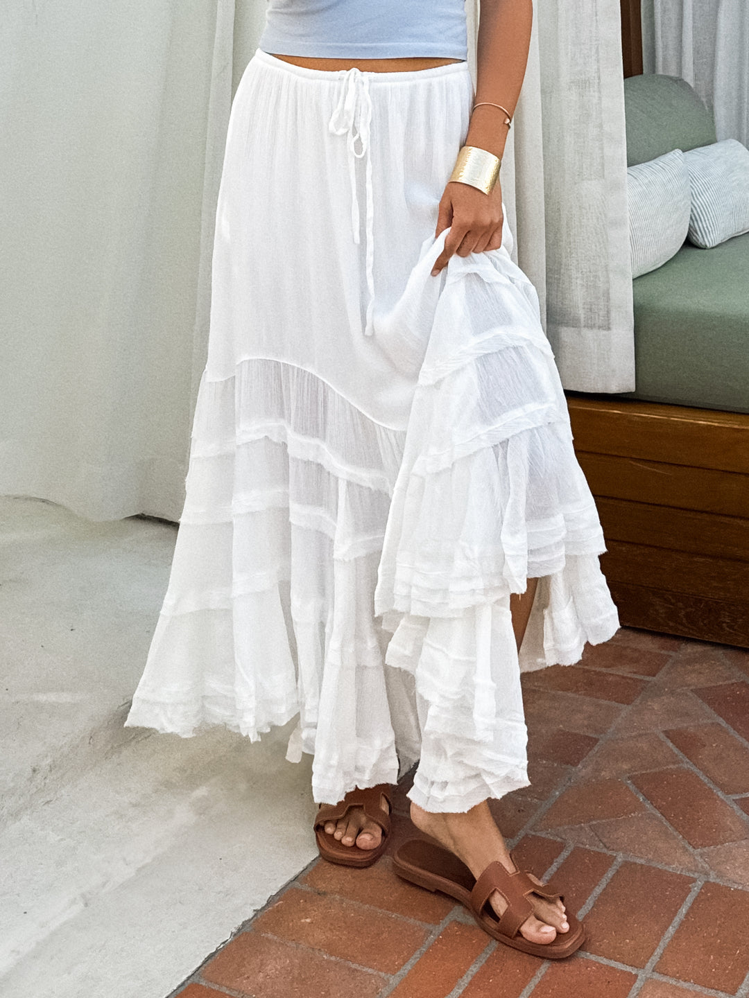 Maya Tiered Maxi Skirt