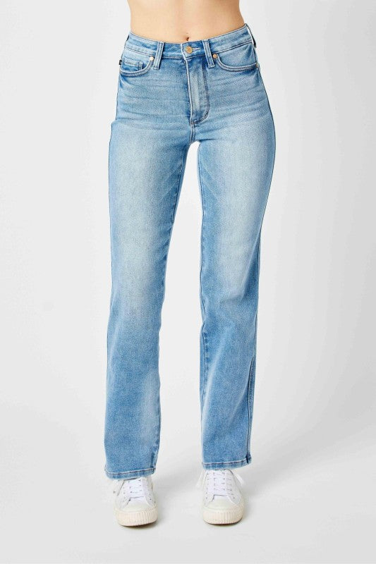On Repeat Judy Blue Straight Jeans