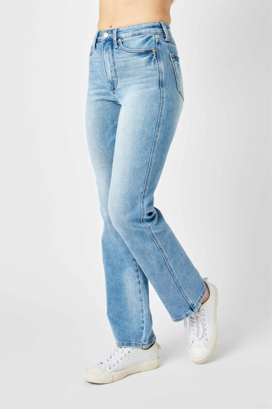 On Repeat Judy Blue Straight Jeans