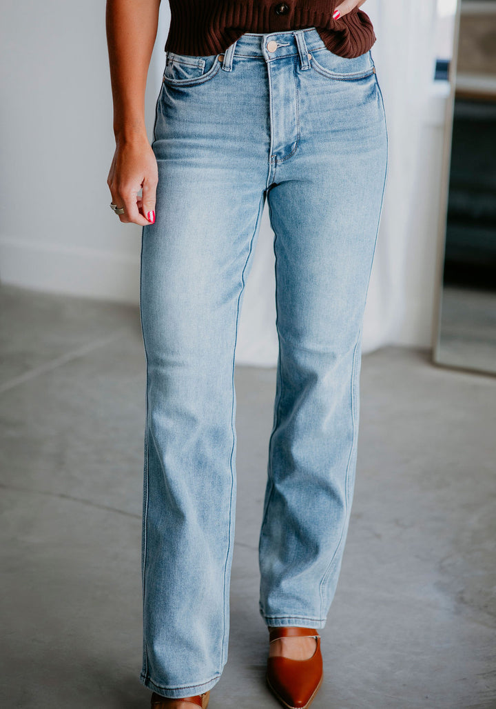 On Repeat Judy Blue Straight Jeans