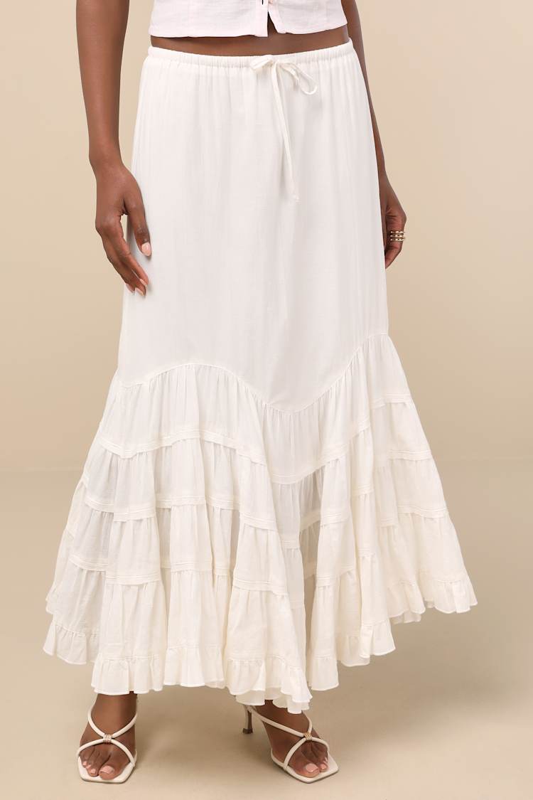Maya Tiered Maxi Skirt