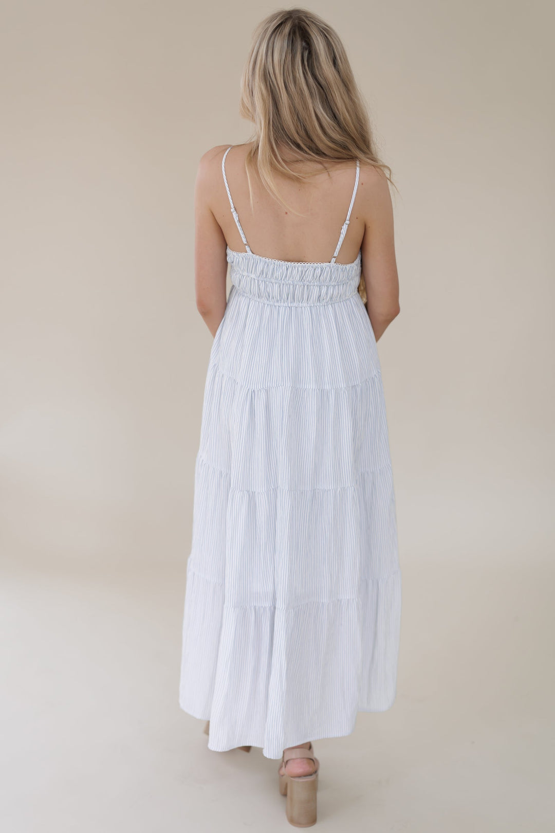 Summer Social Striped Midi Dress