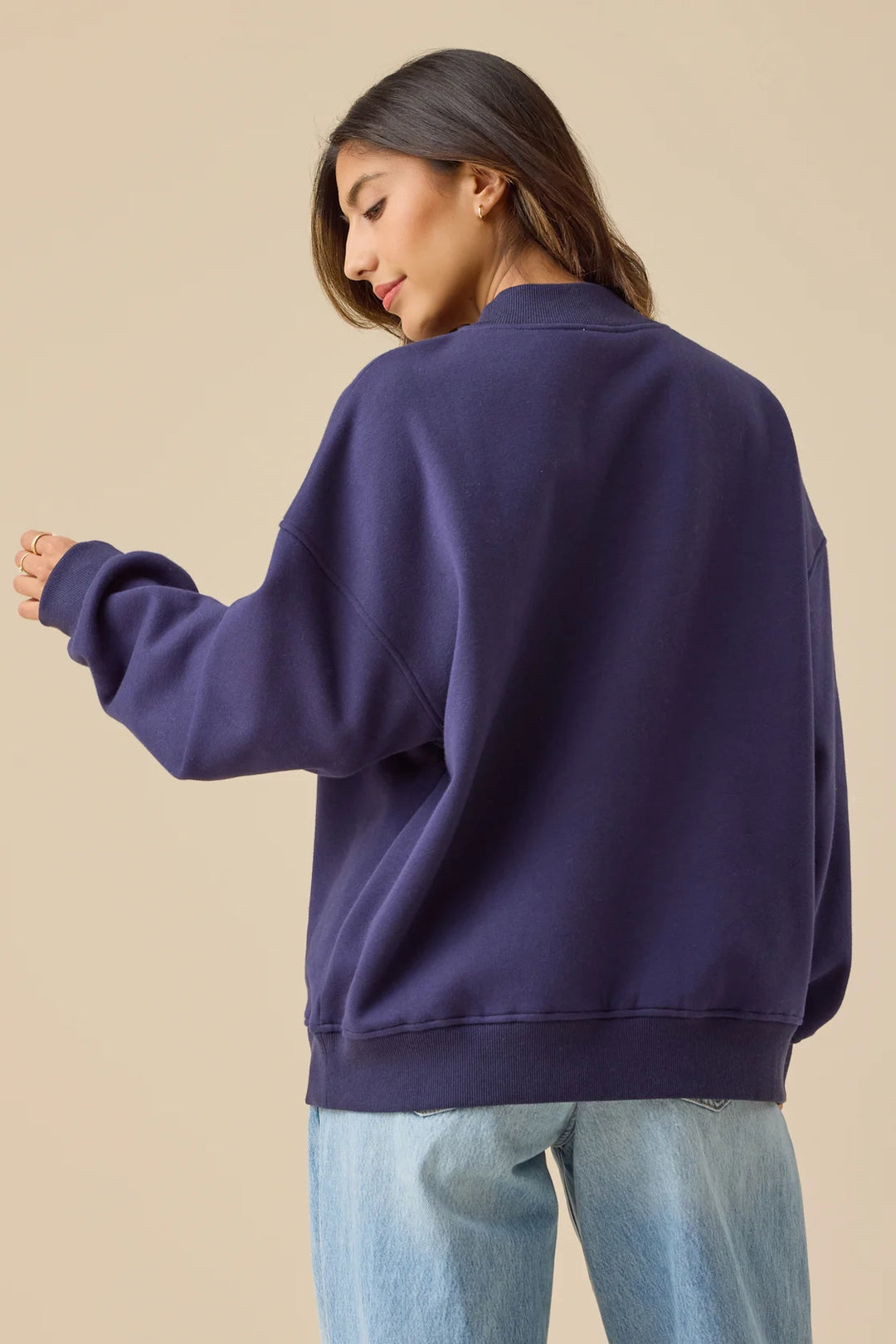 USA Embroidered Mockneck Sweatshirt