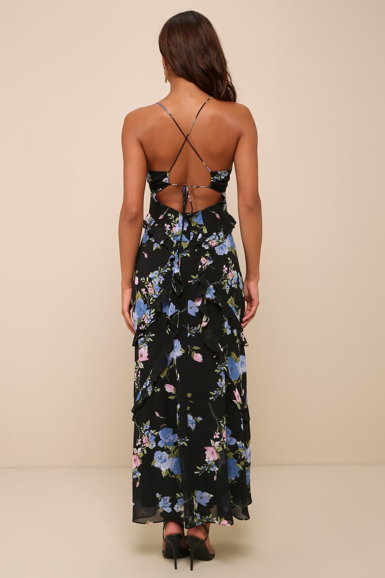 Esme Floral Tie Back Dress