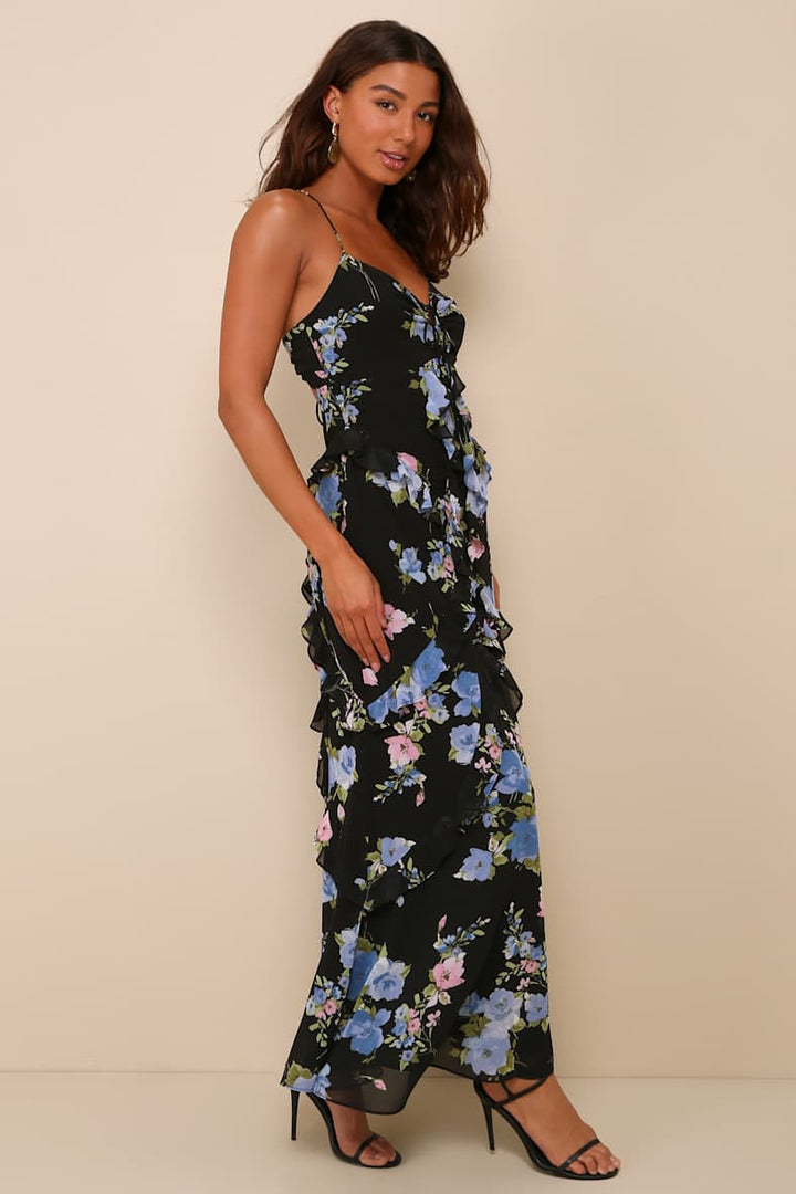 Esme Floral Tie Back Dress