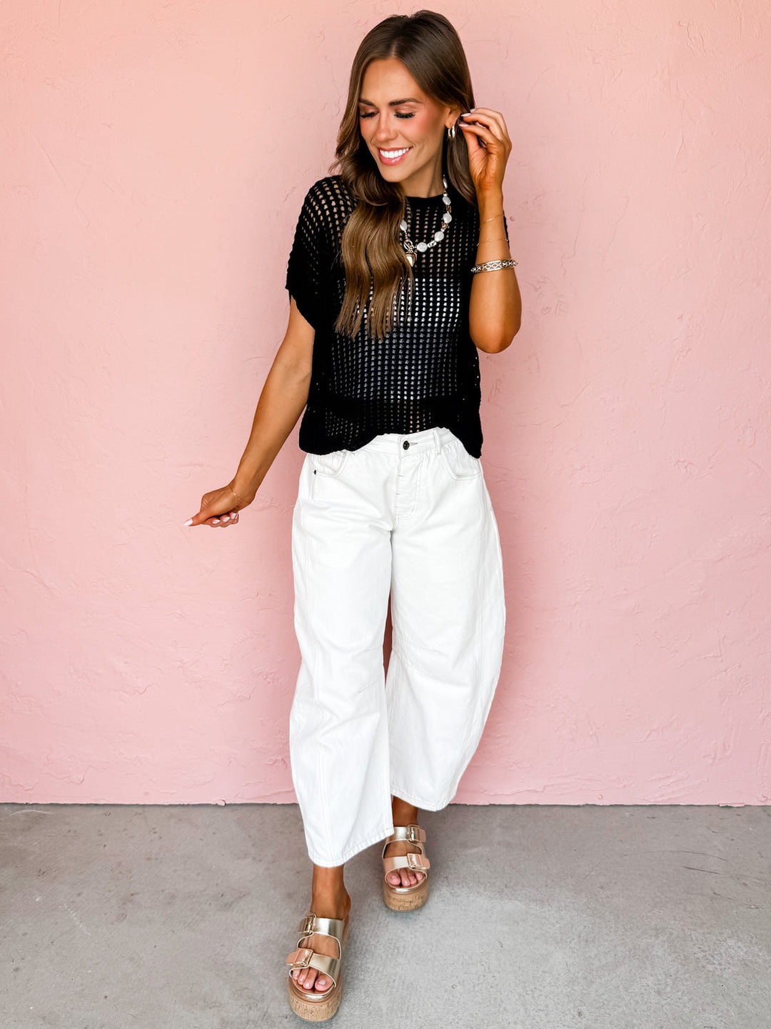 Brynn Crochet Top restock