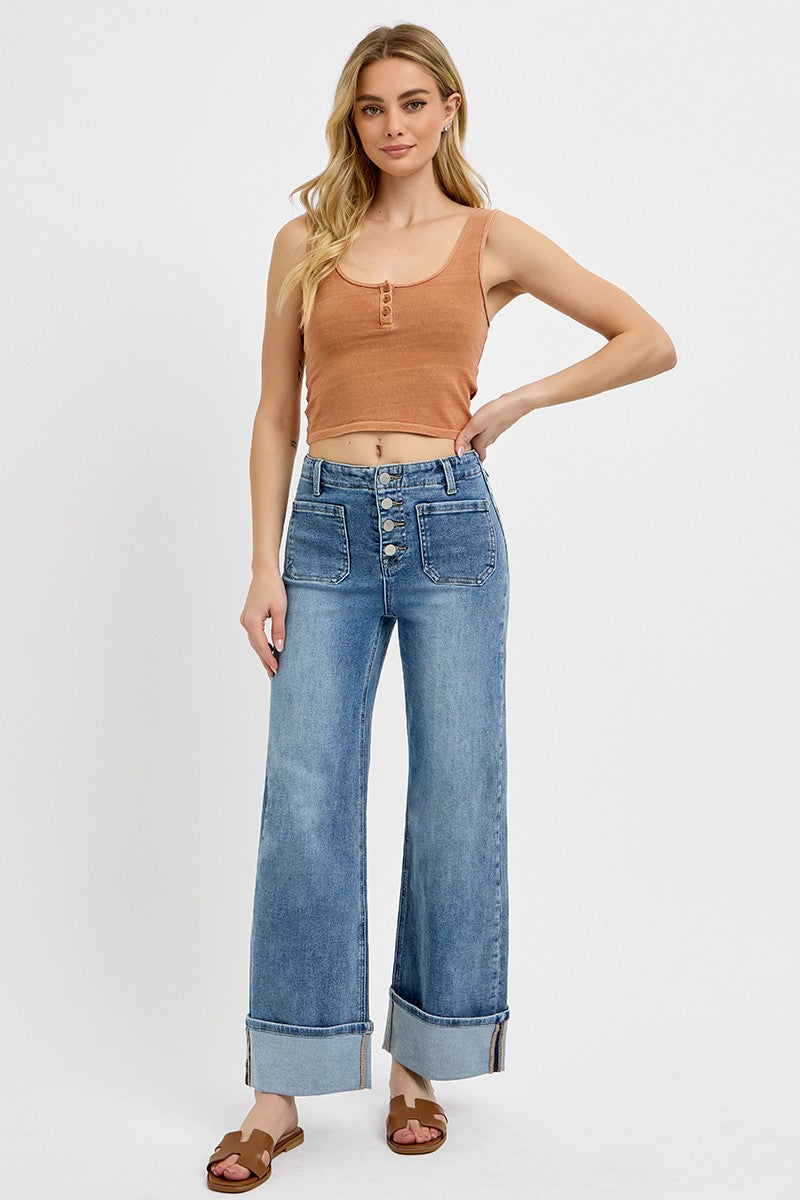 Margo Cuffed Jeans by Risen