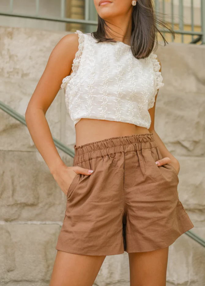FINAL SALE Priya Linen Shorts
