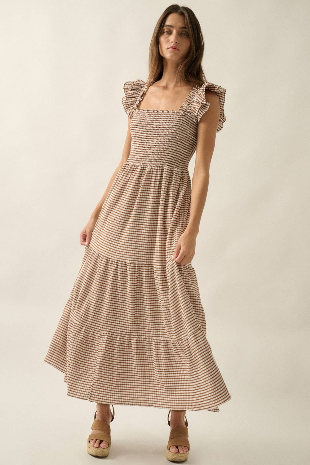 Brooke Gingham Maxi Dress