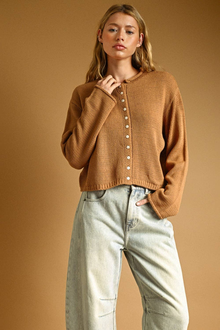 Caramel Drizzle Cardigan
