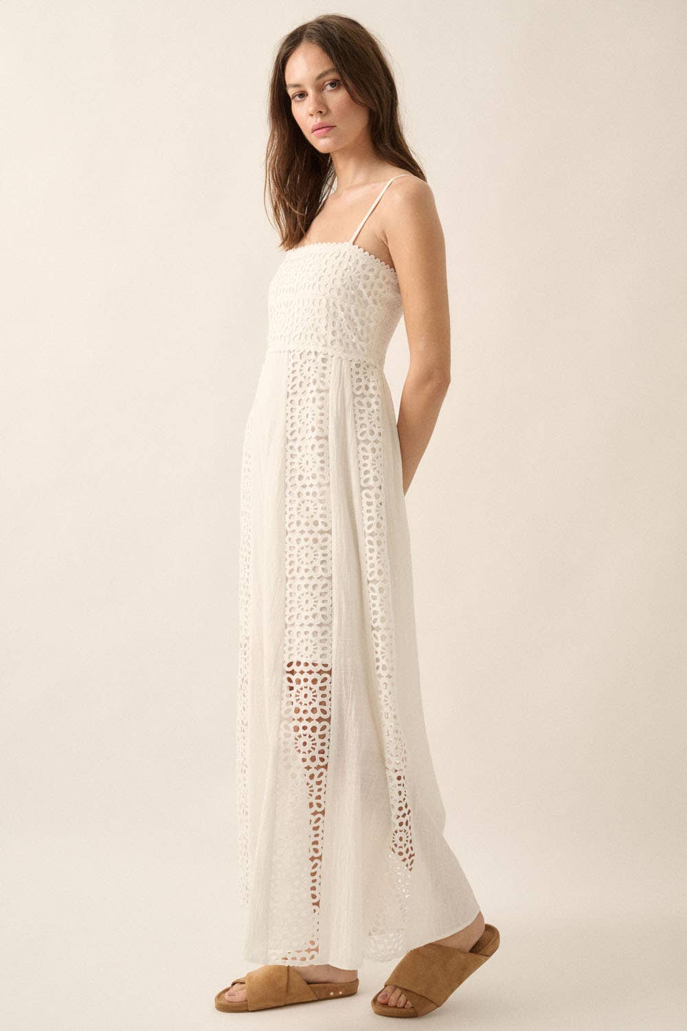 Mykonos Crochet Maxi Dress