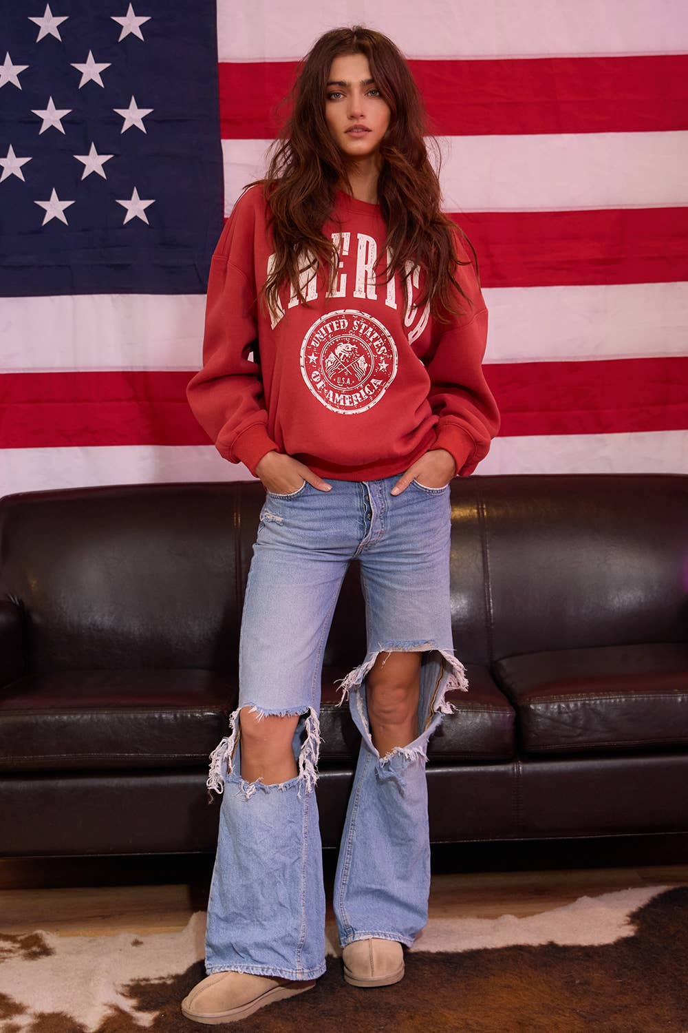 AMERICA Crew Sweatshirt