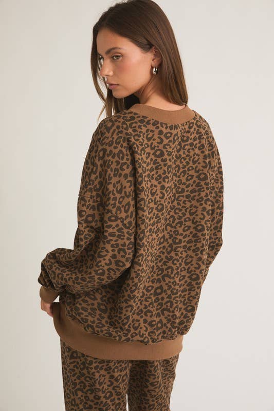 Wildly Cozy Leopard Lounge Set