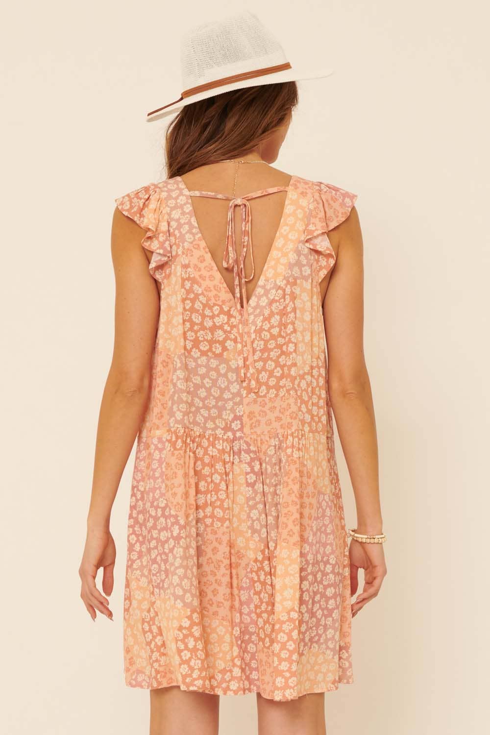 FINAL SALE Feelin’ Peachy Mini Sundress