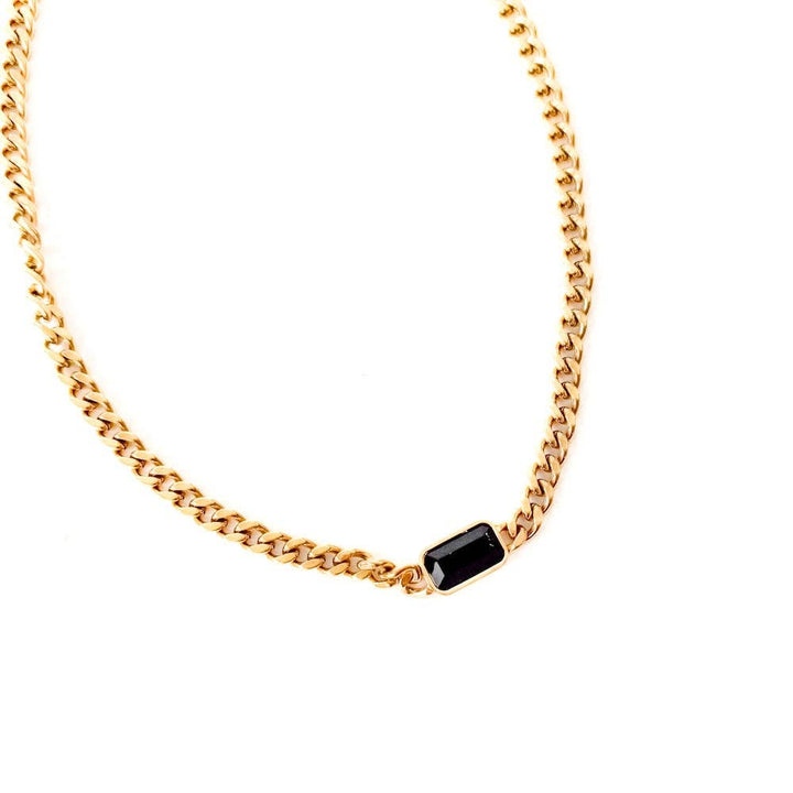 Ember Stone Chain Necklace - waterproof