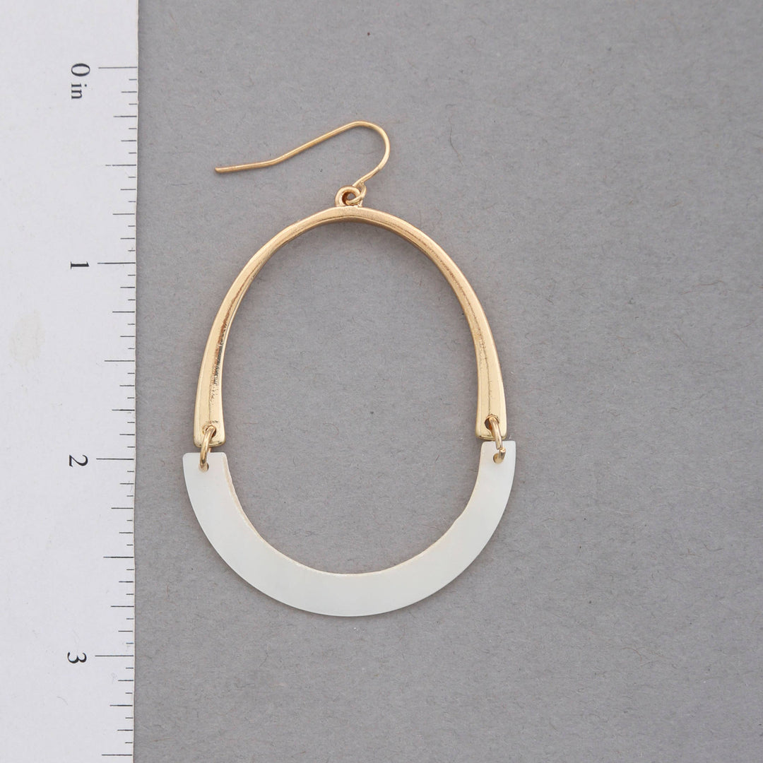 Oval Duo Dangle Earrings