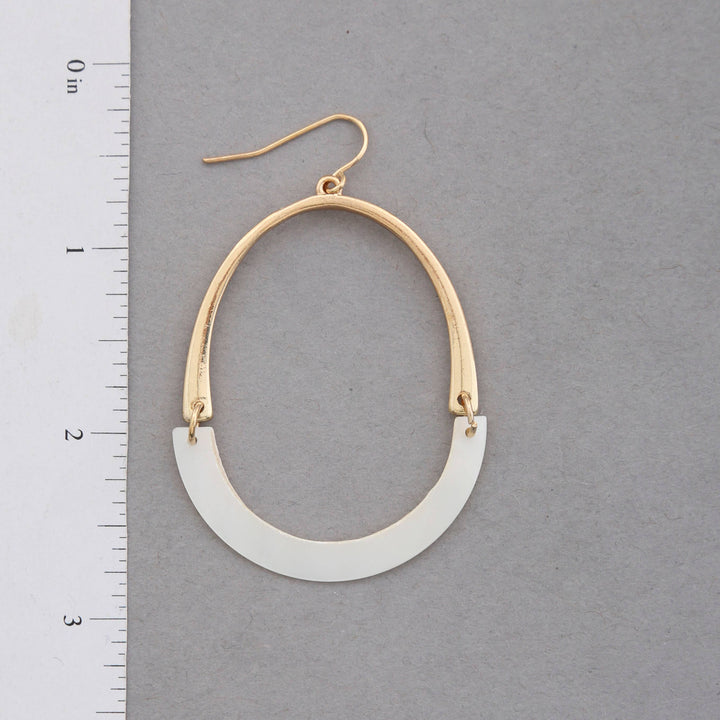 Oval Duo Dangle Earrings
