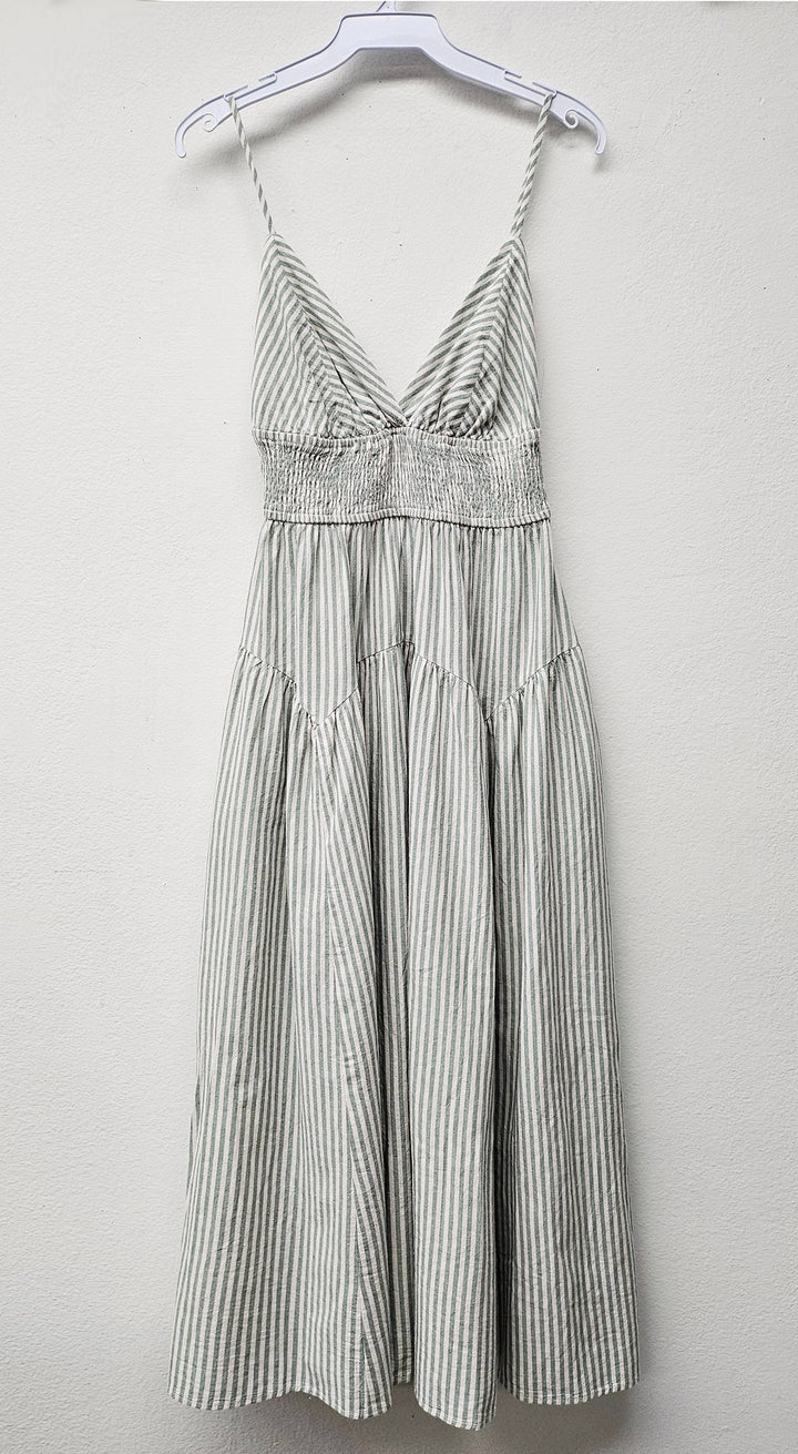 Summer Belle Stripe Midi Dress