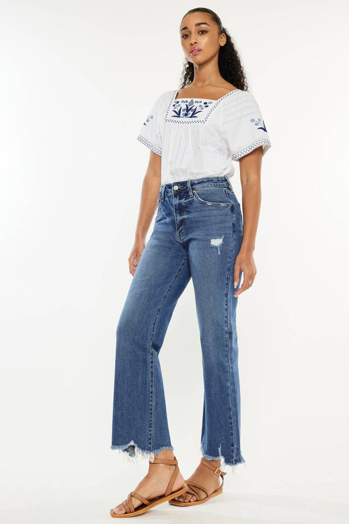 Shannon Slim Wide Leg Jeans