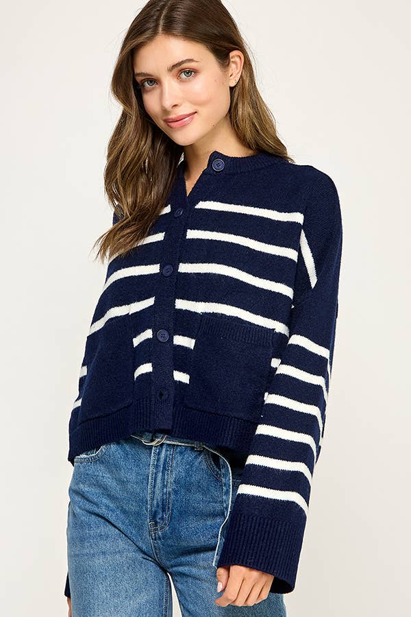 Saylor Stripe Cardigan