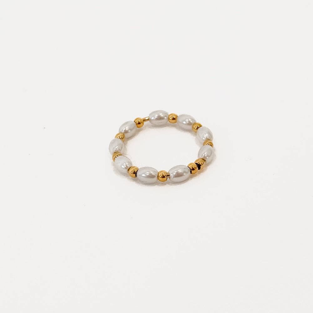 Demi Pearl Ring - waterproof