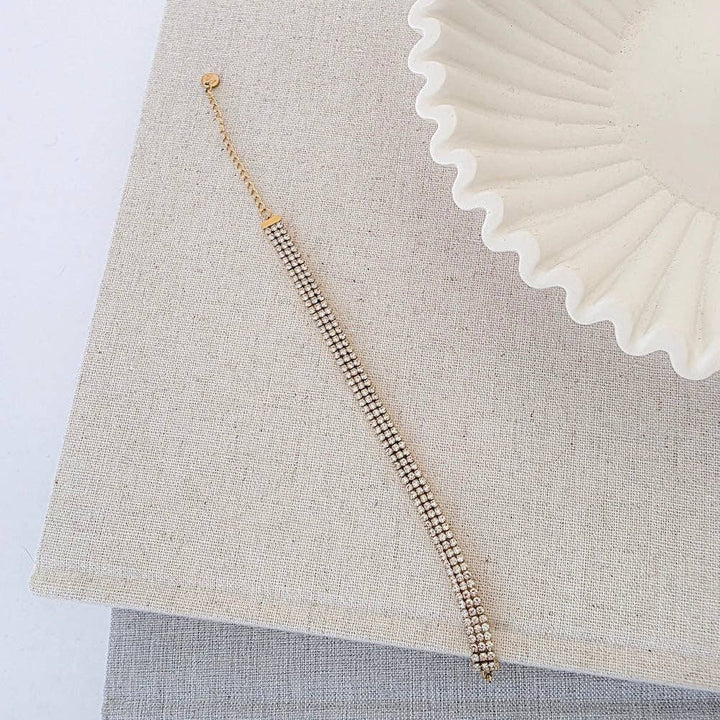 Giselle Layered Tennis Bracelet - waterproof