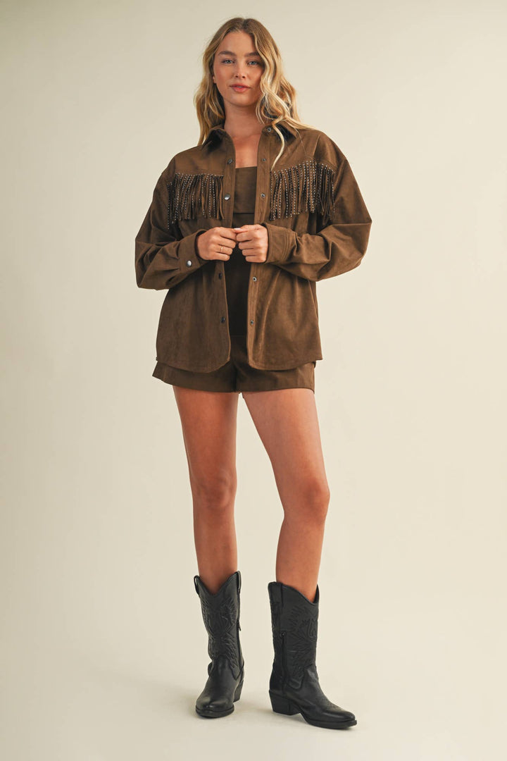 Oakley Studded Fringe Jacket