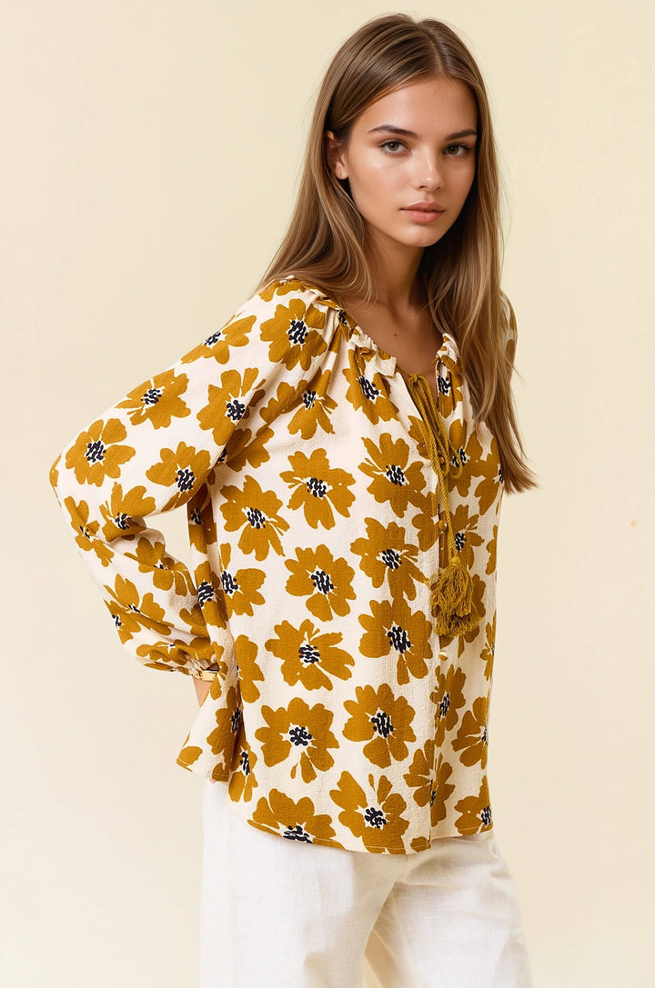 Golden Bloom Blouse