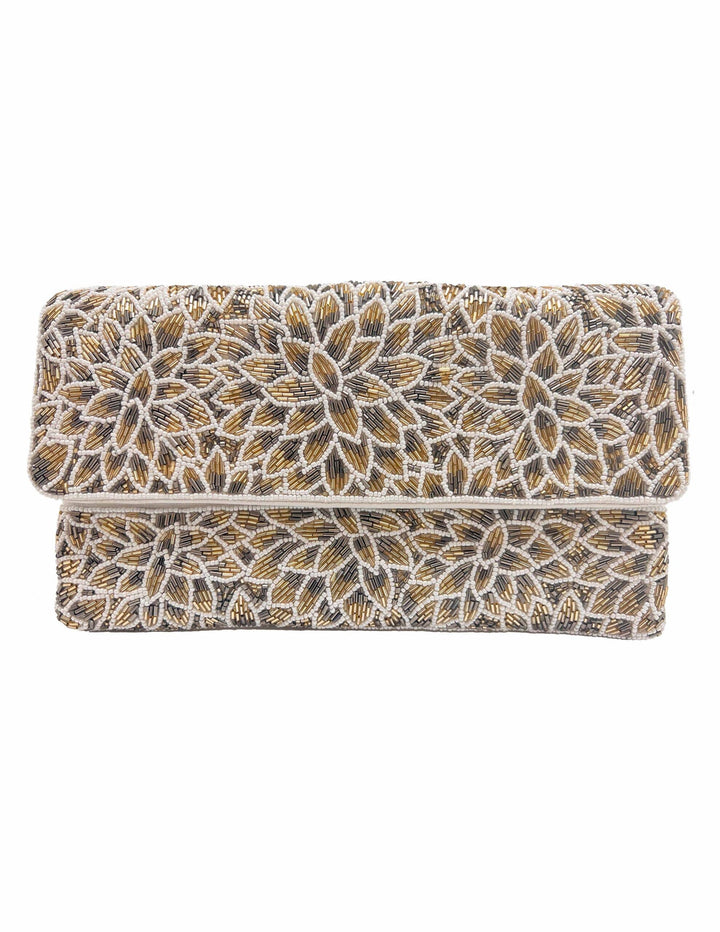 Floral Beaded Clutch
