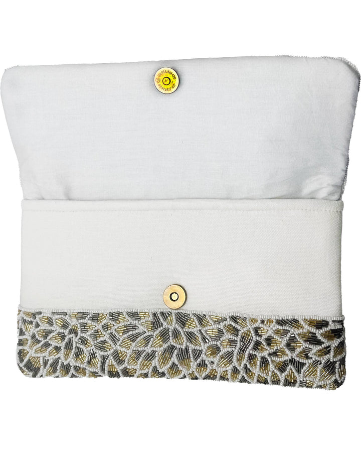 Floral Beaded Clutch