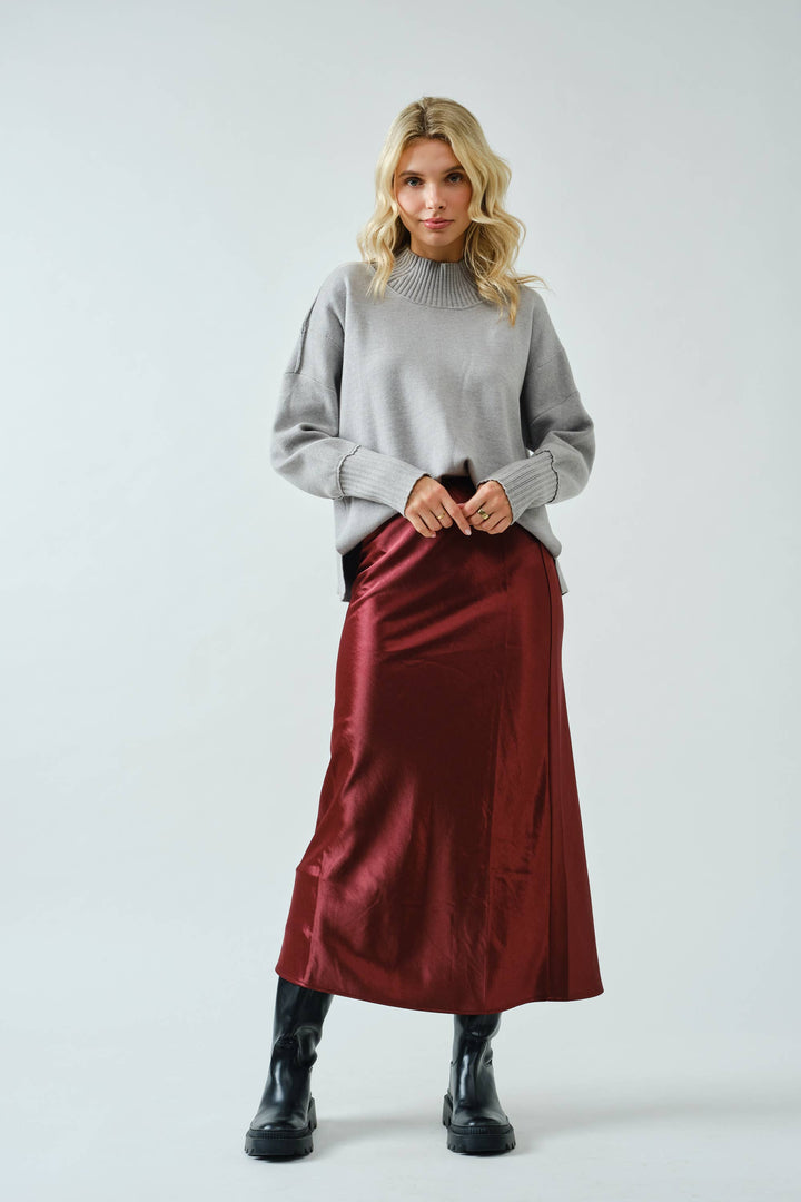 Merlot Midi Skirt