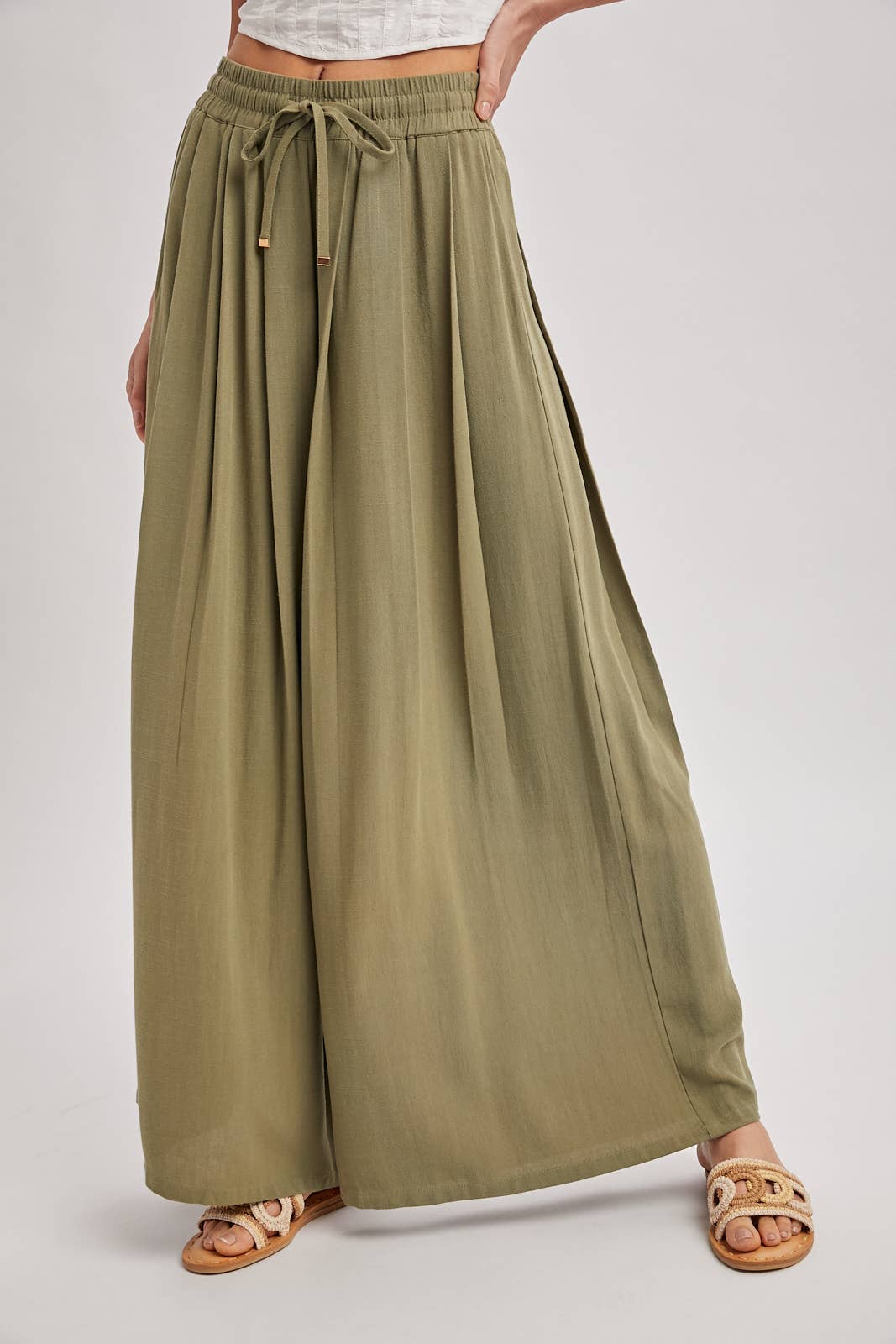 Olive Muse Palazzo Pants