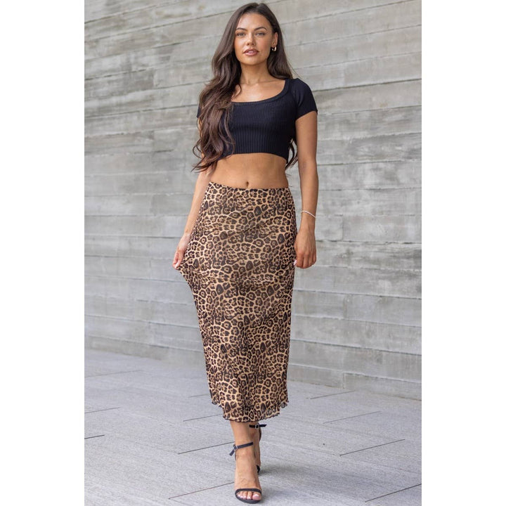 Layla Leopard Skirt