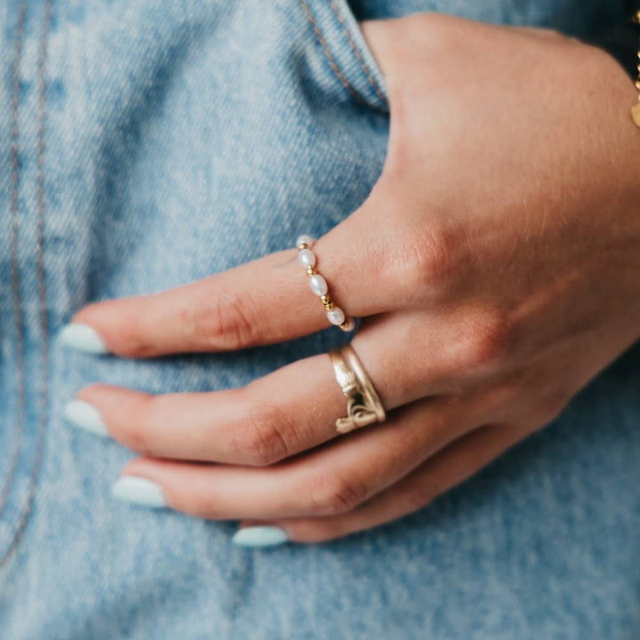 Demi Pearl Ring - waterproof