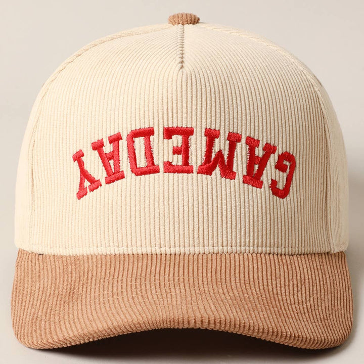 GAMEDAY Upside Down Corduroy Hat