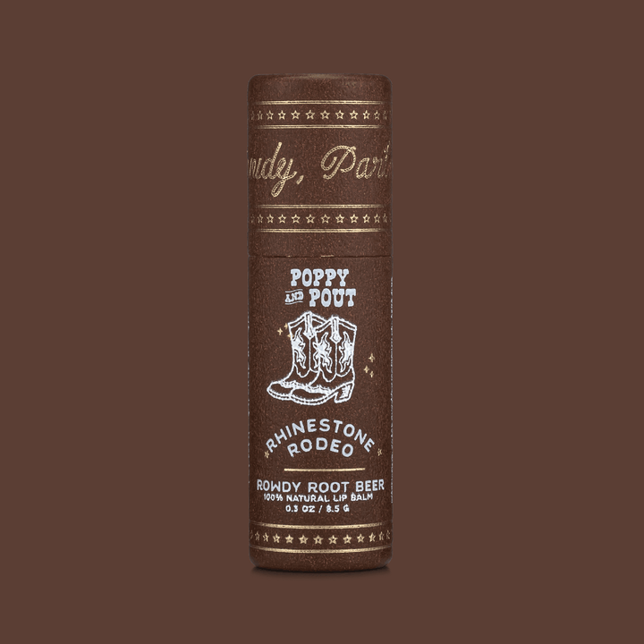 Poppy & Pout Lip Balm-Rowdy Rootbeer