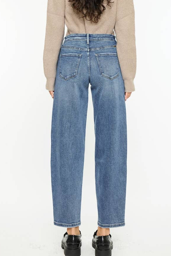 Tessa High Rise Slim Barrel Jeans