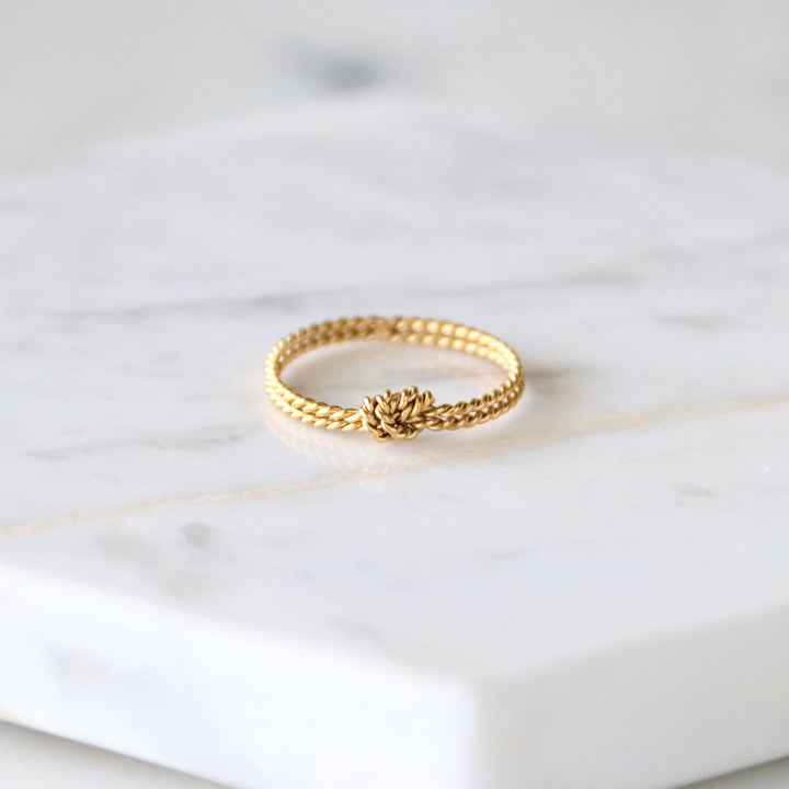 Braided Knot Stack Ring