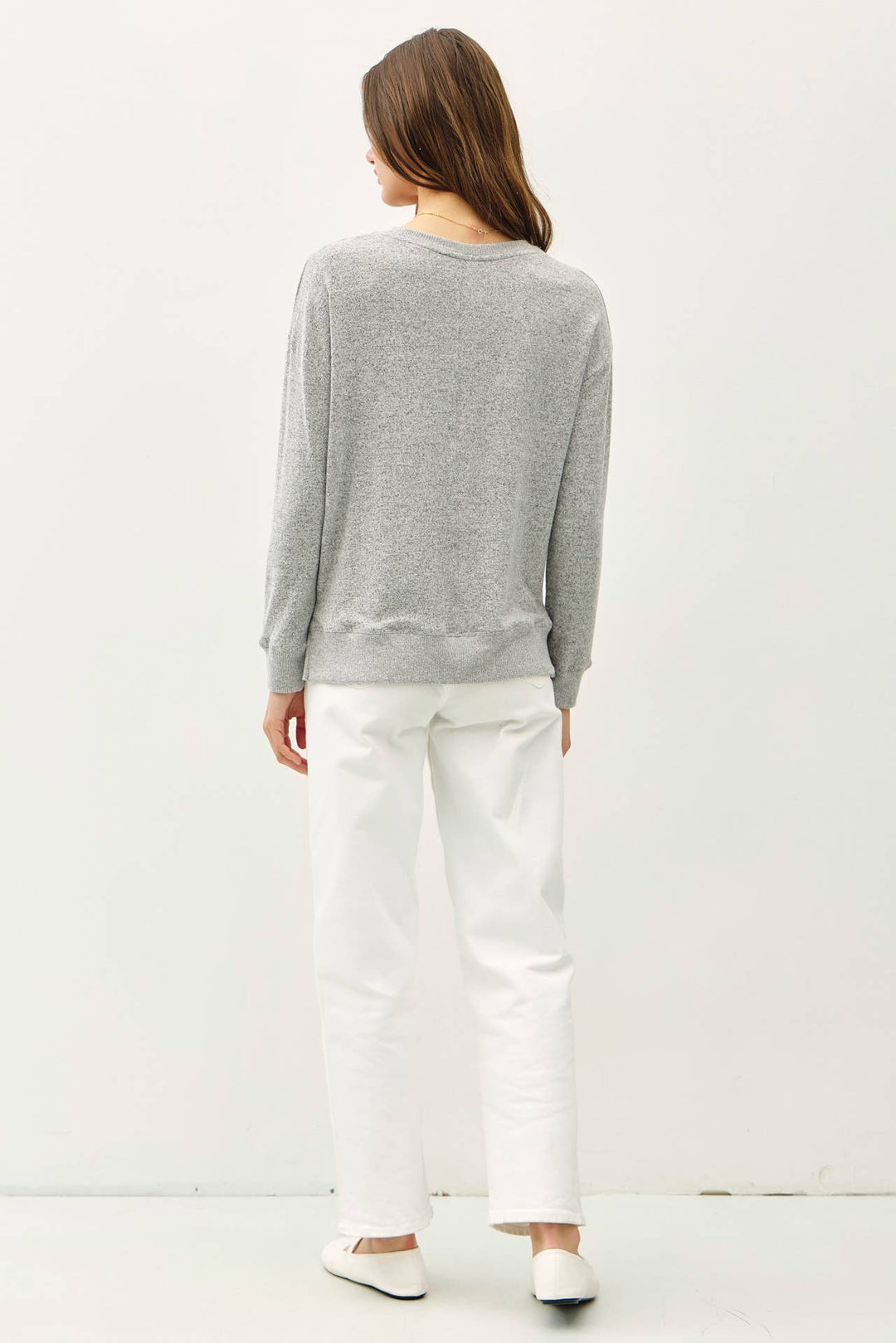 Minimalist Hacci Knit Sweater