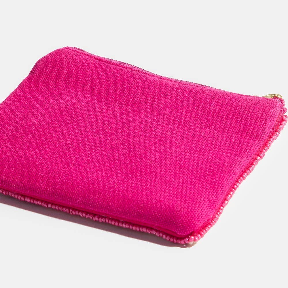 Strawberry Fields Beaded Coin Purse